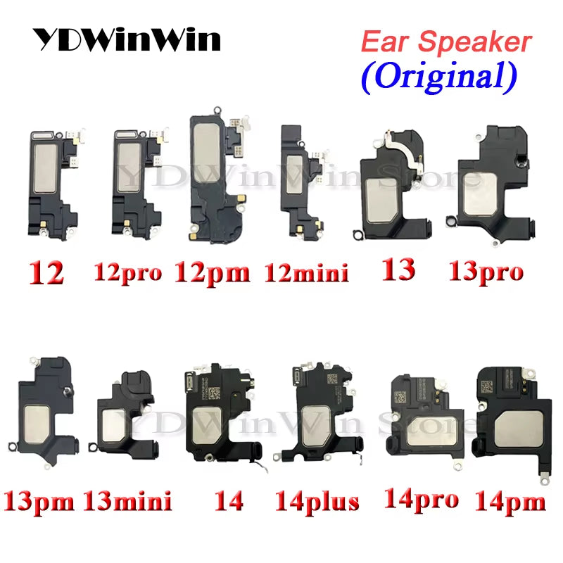Ear Speaker Earpiece for Iphone 11 12 13 14 Pro Max Mini Sound Flex Cable Replacement Repair Parts