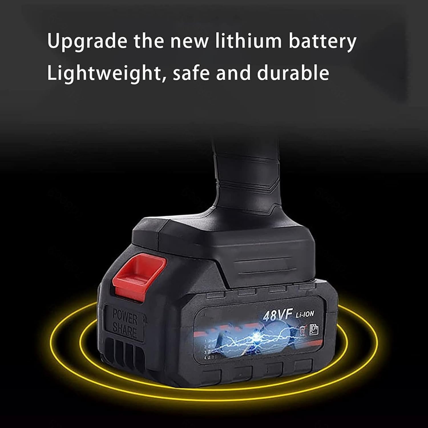 MELLYD Puissance Pistolet De Nettoyage, Puissance 600W, Deux Batteries 24V1500Mah Kit Nettoyage Voiture, Alimenté Par Pile Lance Haute Pression, Pour Le Nettoyage Des Vitres