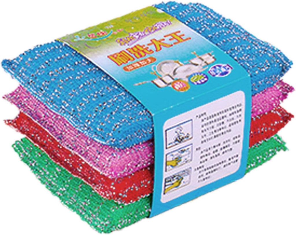 Éponges À Récurer Multi-Usages Pour La Cuisine Éponge En Microfibre Avec Une Forte Puissance De Récurage Pour Nettoyer Sans Effort La Vaisselle, Les Casseroles Et Les Poêles. (Sky Blue One Size)