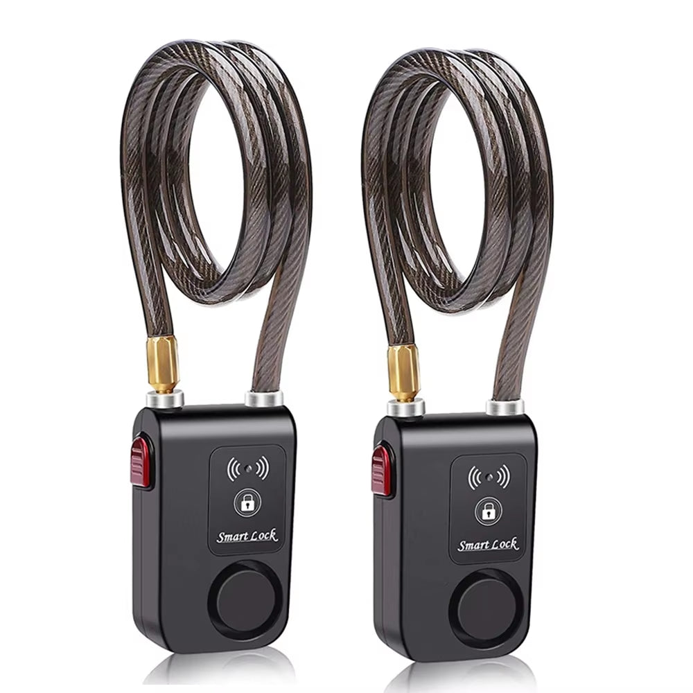 Camluxy Bluetooth Bike Lock Alarm 110Db Security Smart Bike Alarm Lock System Anti-Theft Vibration Alarm for Bicycle Motorcycle