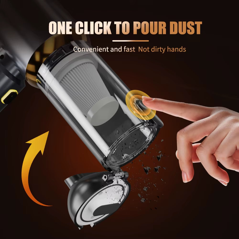 998000PA Car Vacuum Cleaner Strong Suction Cordless Wireless Cleaner Handheld Portable Vacuum Cleaner Cleaning Machine