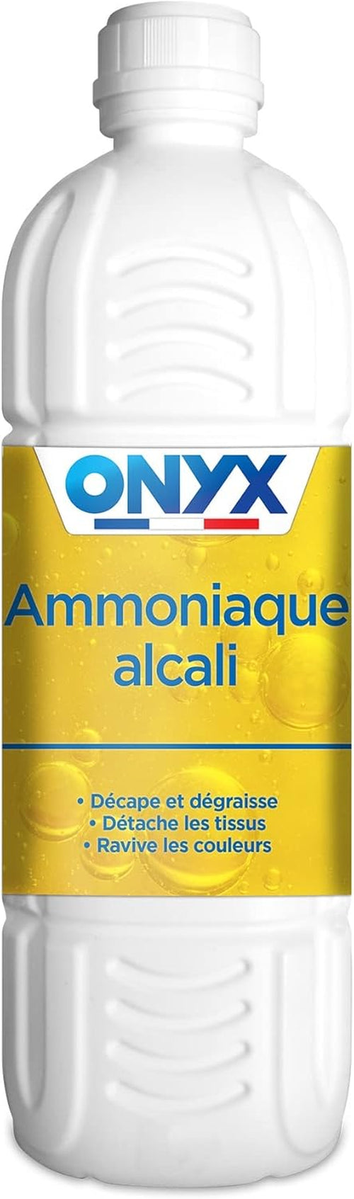 - Ammoniaque Ménager Alcali - Décaper, Dégraisser, Détacher, Nettoyer - Produit Nettoyant Multi-Surface, Tissus, Carrelages, Éviers, Vitres, Sanitaires - Fabrication Française - 1L