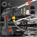 MELLYD Puissance Pistolet De Nettoyage, Puissance 600W, Deux Batteries 24V1500Mah Kit Nettoyage Voiture, Alimenté Par Pile Lance Haute Pression, Pour Le Nettoyage Des Vitres