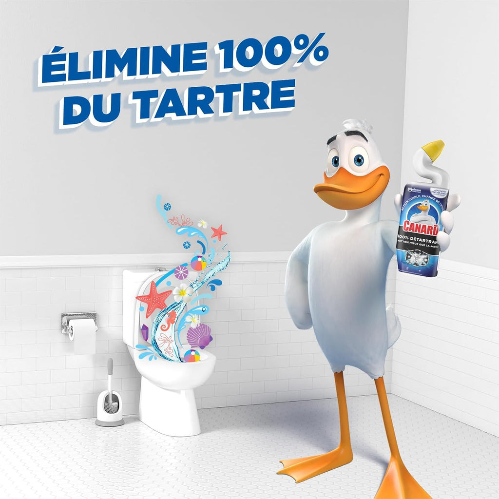 WC - Gel 100% Détartrant - Nettoie Mieux Que La Javel - Action Visible, Change De Couleur - 1 Gel