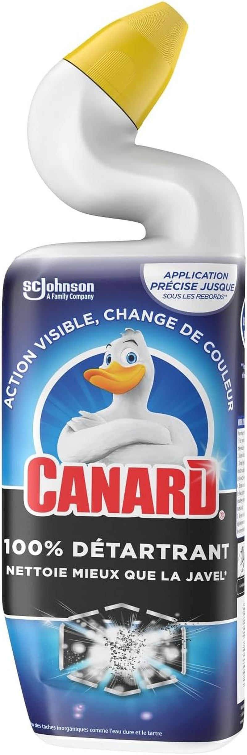 WC - Gel 100% Détartrant - Nettoie Mieux Que La Javel - Action Visible, Change De Couleur - 1 Gel