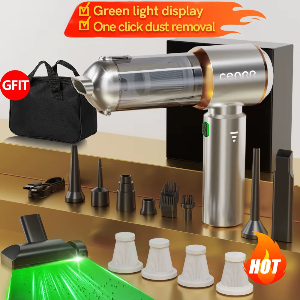 998000PA Car Vacuum Cleaner Strong Suction Cordless Wireless Cleaner Handheld Portable Vacuum Cleaner Cleaning Machine