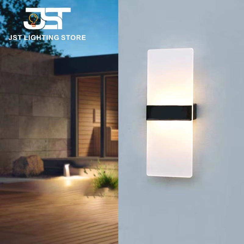 Solar LED Wall Light Outdoor Waterproof Villa Simple Modern Decoration Exterior Wall Balcony Aisle Terrace Light Solar Lamp