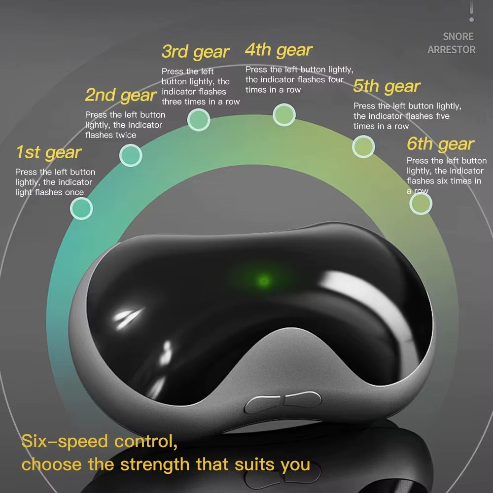 Electric Smart anti Snoring Device Snortium Pro Snoring Stopper anti Ronco Solving Snore Sleep Apnea Aid Noise Reduction