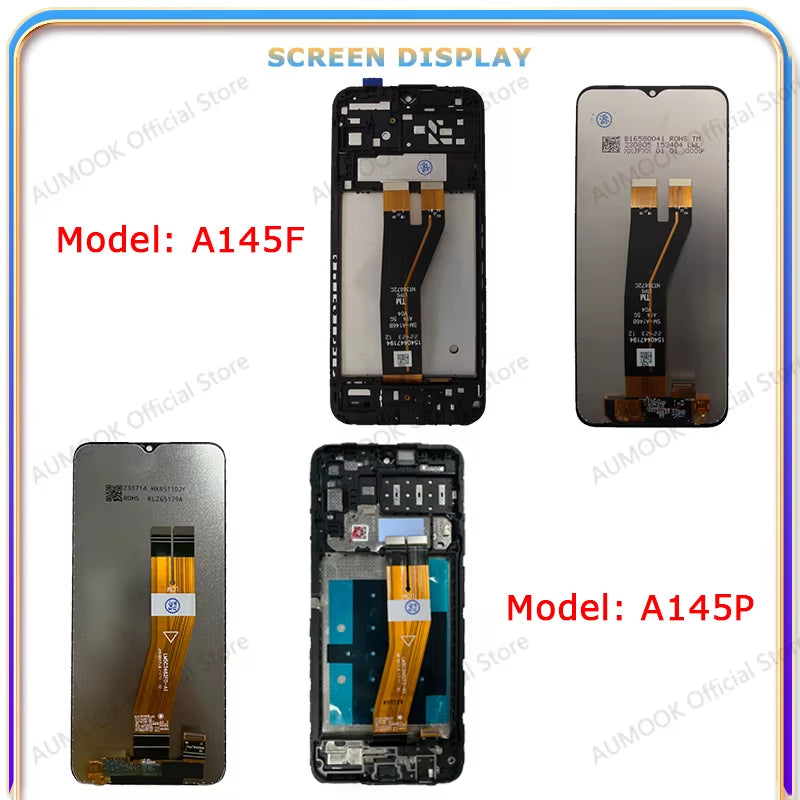 LCD Display for  Galaxy A14 4G 5G A145F A145P A146B A146P A146U LCD Display Touch Screen Digitizer Assembly Panel Replace