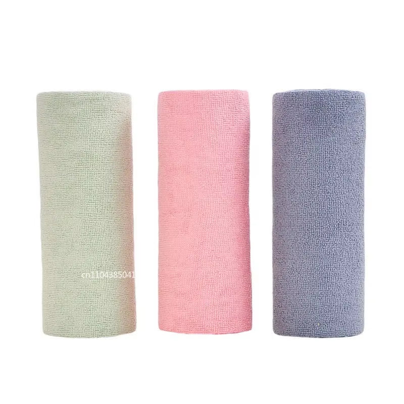 Reusable Cleaning Wipe Household Kitchen Cloth Microfiber Towel Rolls Dish Rags Wash Paper Towel Replacement 1 Roll of 20 Sheets