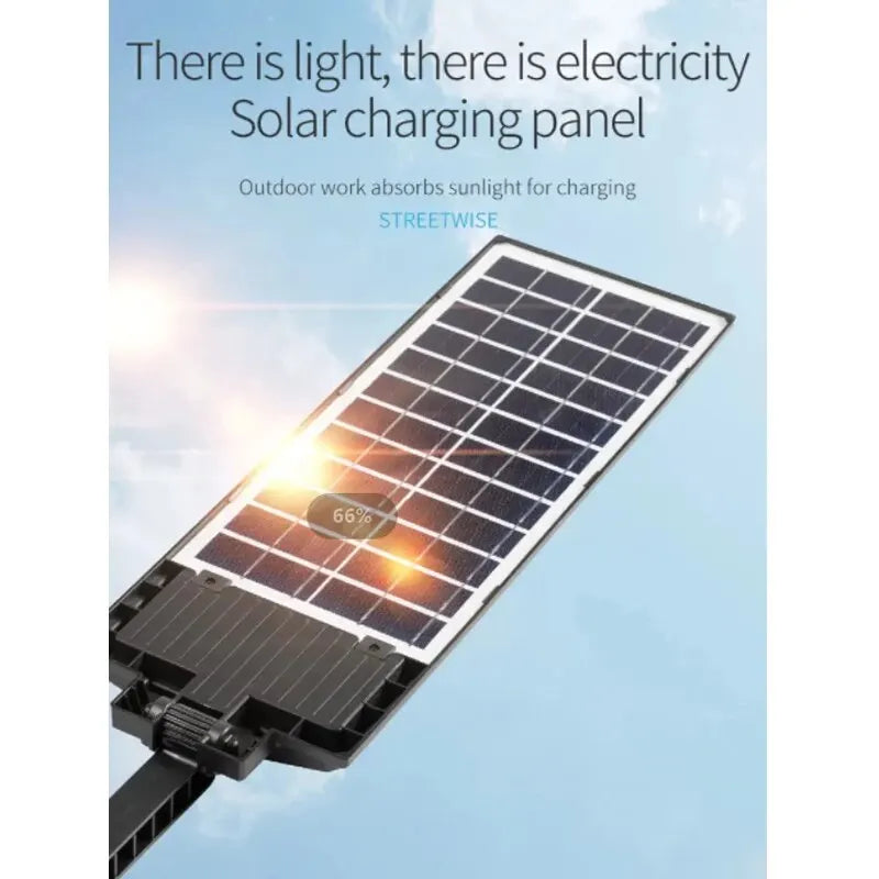 Outdoor Solar LED Lights Waterproof 8000 Lm Super Bright Wall Lamp with Motion Sensor Remote Control Garden Street Light