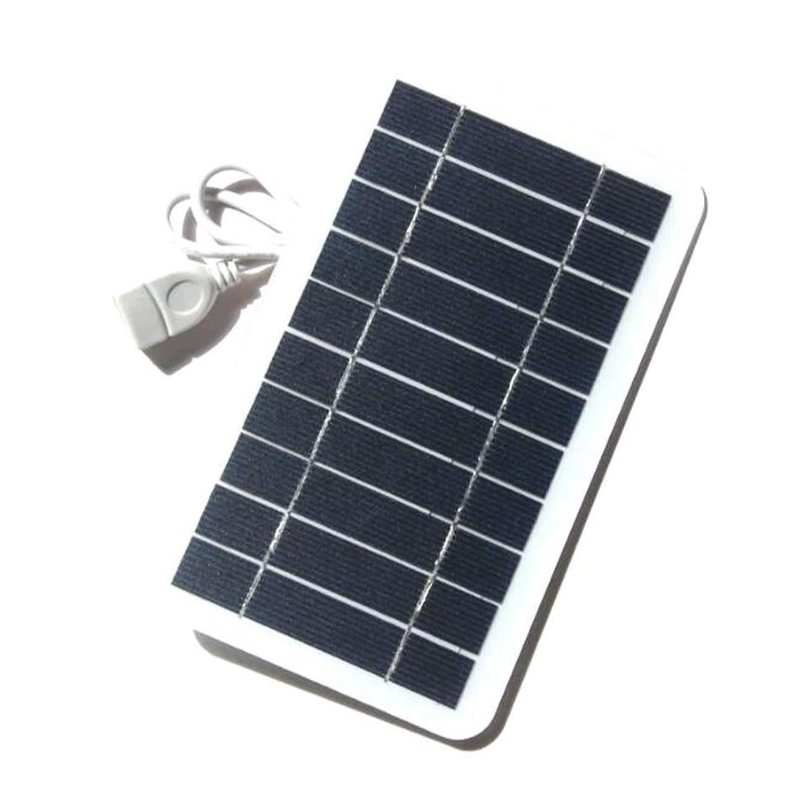 Usb Solar Charger Panel 5V 2W Solar Plate with USB Safe Charge Stabilize Battery Charger for Power Bank Phone Camping Home