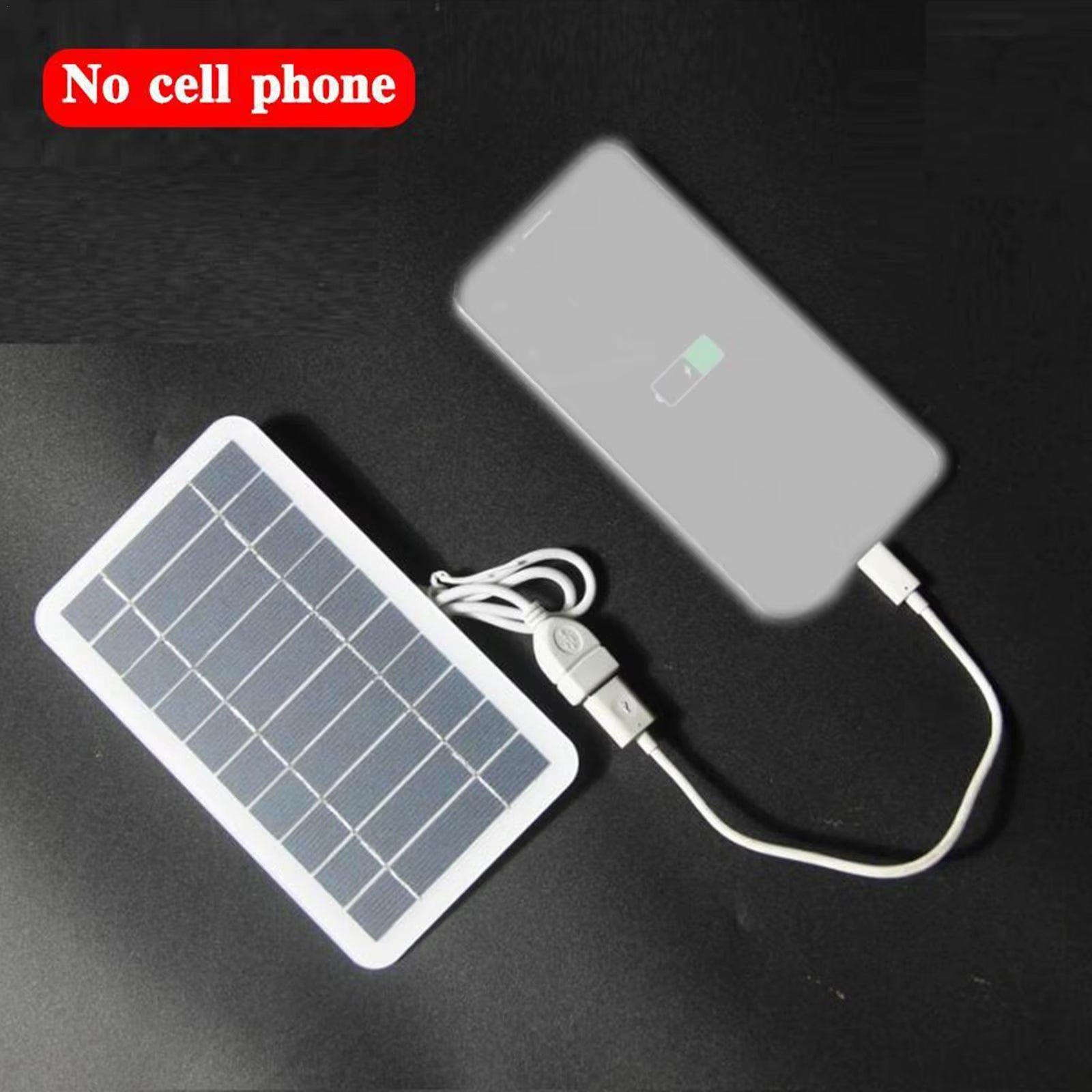 Usb Solar Charger Panel 5V 2W Solar Plate with USB Safe Charge Stabilize Battery Charger for Power Bank Phone Camping Home