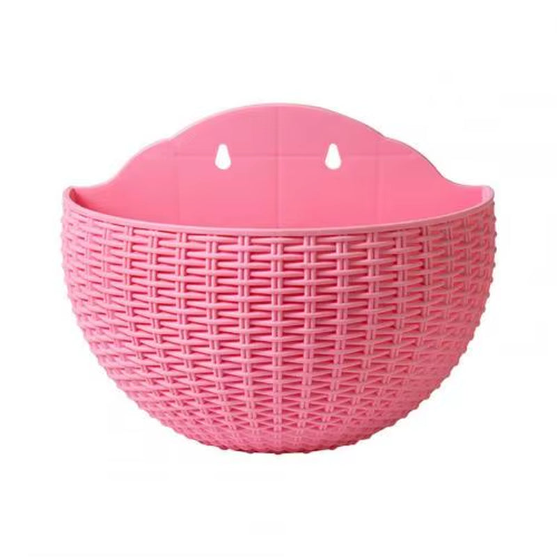 Flower Pot Exquisite Wall-Mounted Plastic Wall Hanging Basket Flowerpot for Outdoor Garden Balcony Planter Bucket Home Decor New