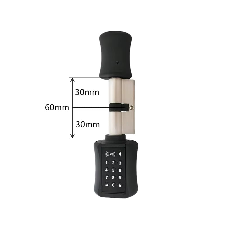 Ttlock Bluetooh Cylinder Smart Lock Remote Control Keyless Electronic Door Lock APP Wifi Digital Code RFID Card Lock