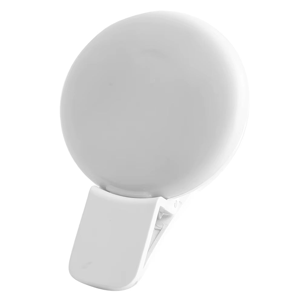 Mobile Phone LED Selfie Ring Light Portable Mini Durable Practical Three Stop Dimming Circle Photography Clip Fill Light