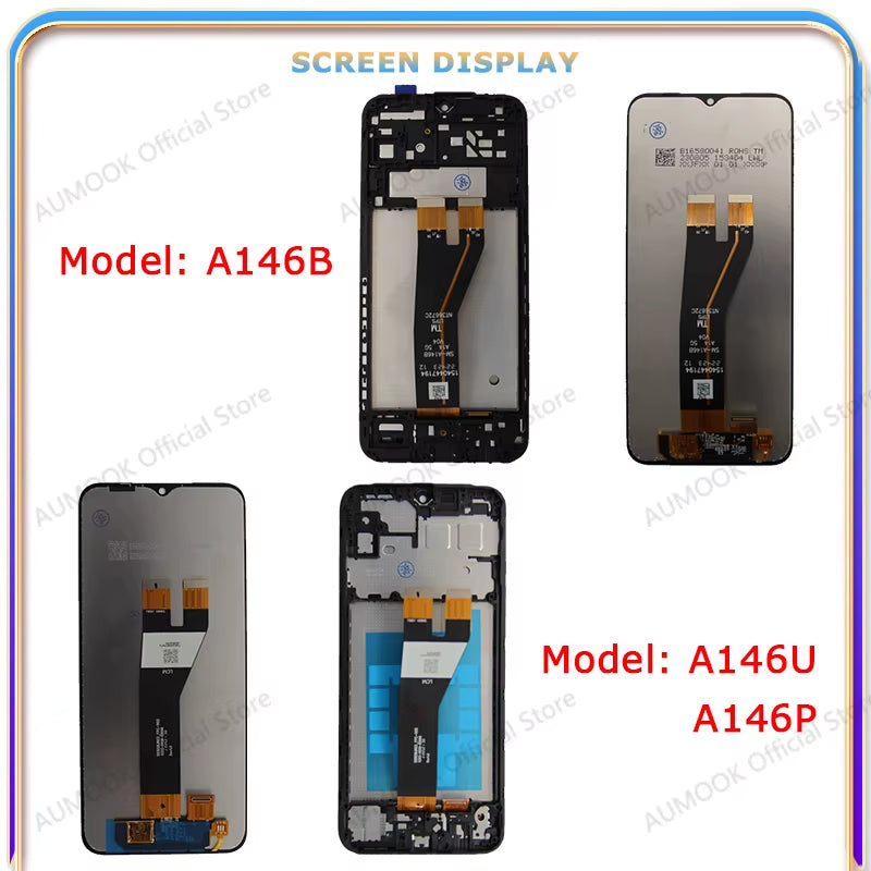 LCD Display for  Galaxy A14 4G 5G A145F A145P A146B A146P A146U LCD Display Touch Screen Digitizer Assembly Panel Replace