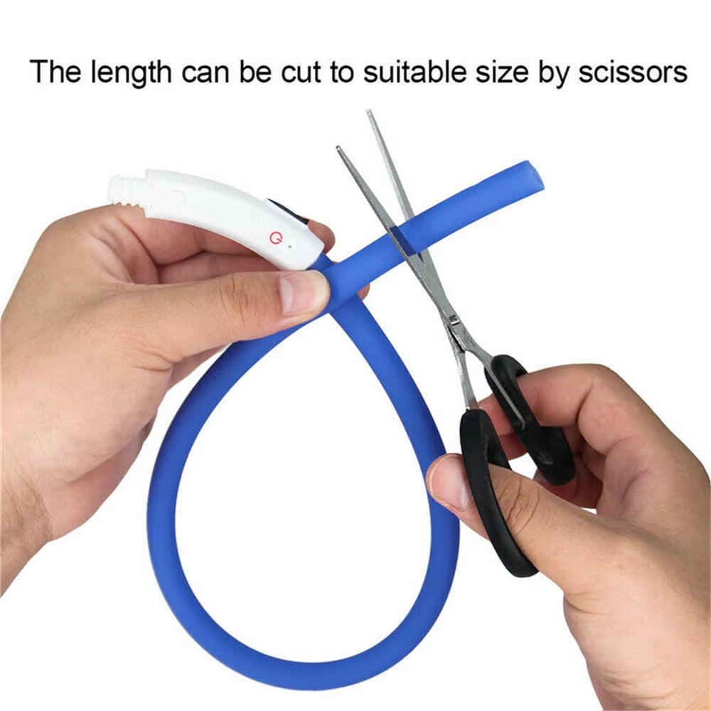 Led Glowing Dog Collar Rechargea Luminous Red Blue Green Usb Charging Multicolored Night Anti-Lost 3/Modes 50Cm Loss Prevention