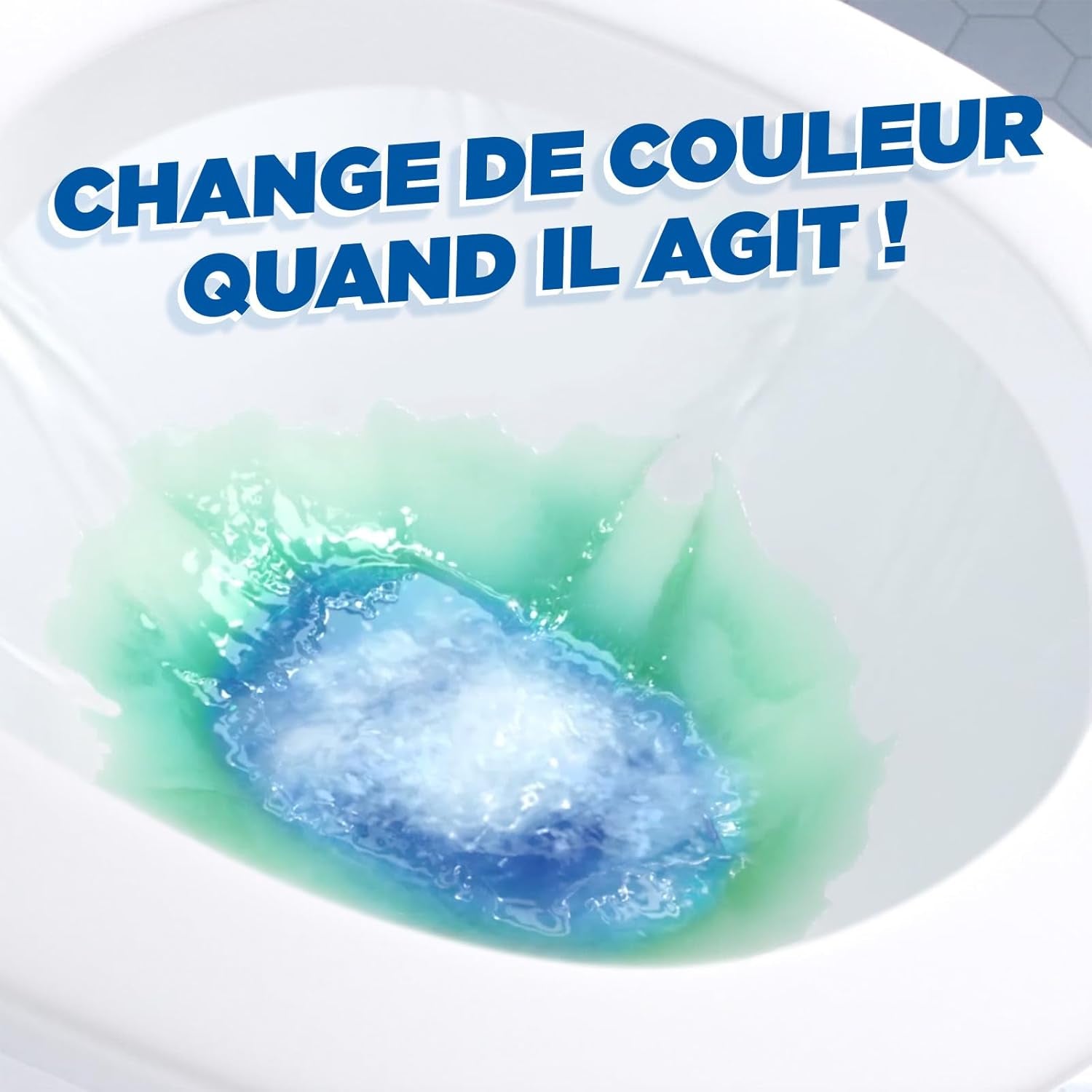 WC - Gel 100% Détartrant - Nettoie Mieux Que La Javel - Action Visible, Change De Couleur - 1 Gel