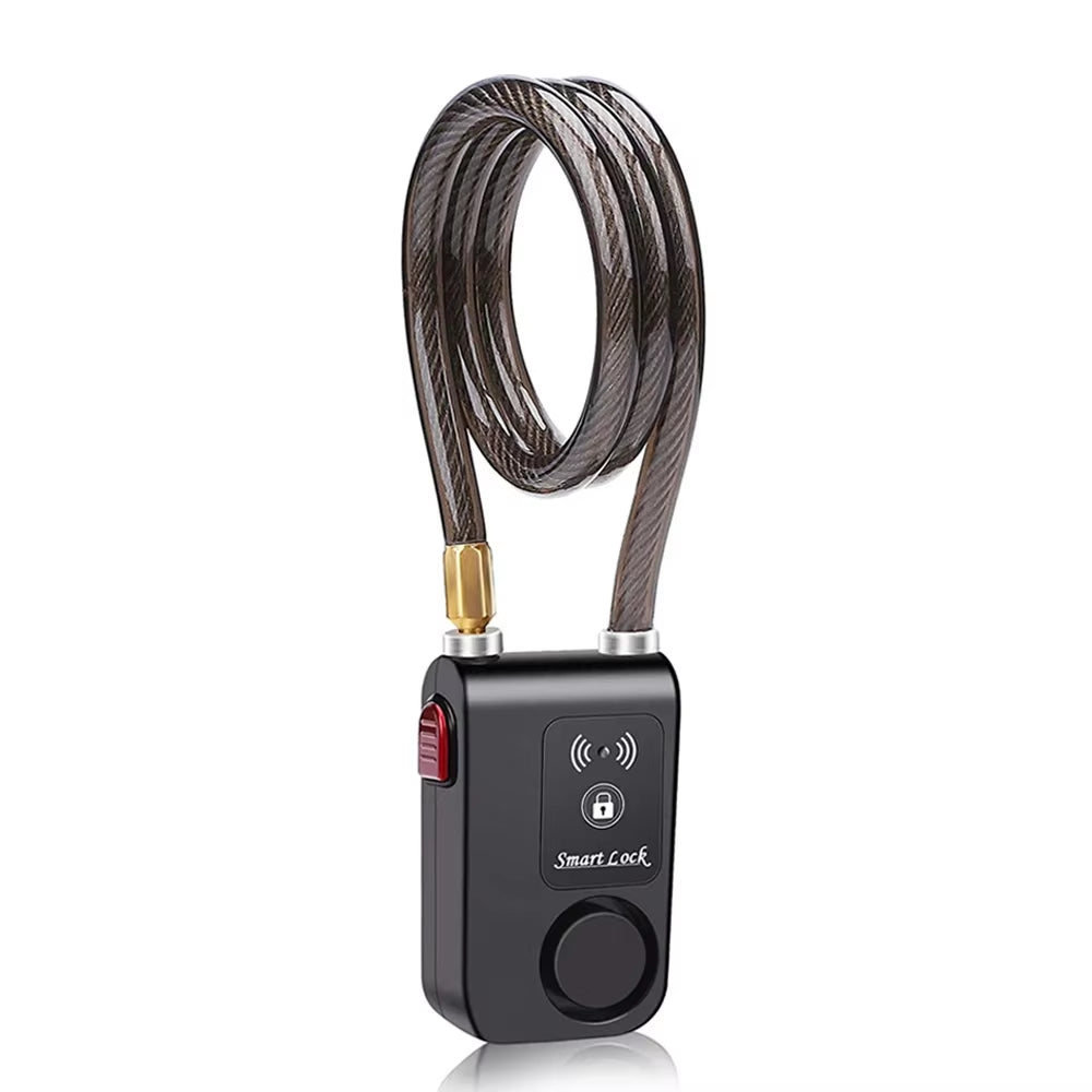 Camluxy Bluetooth Bike Lock Alarm 110Db Security Smart Bike Alarm Lock System Anti-Theft Vibration Alarm for Bicycle Motorcycle