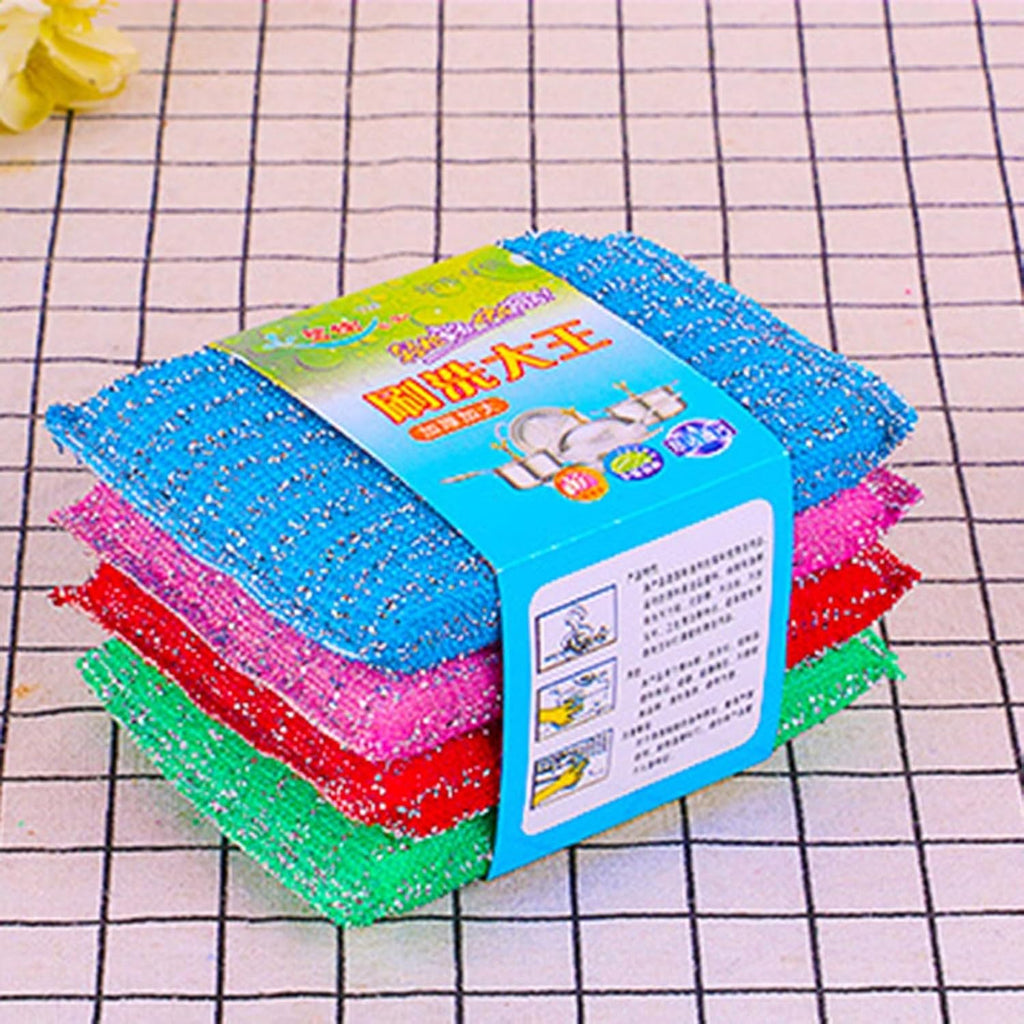 Éponges À Récurer Multi-Usages Pour La Cuisine Éponge En Microfibre Avec Une Forte Puissance De Récurage Pour Nettoyer Sans Effort La Vaisselle, Les Casseroles Et Les Poêles. (Sky Blue One Size)