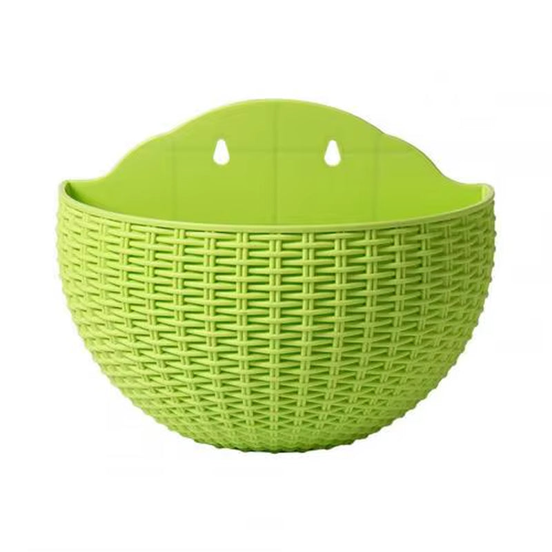 Flower Pot Exquisite Wall-Mounted Plastic Wall Hanging Basket Flowerpot for Outdoor Garden Balcony Planter Bucket Home Decor New