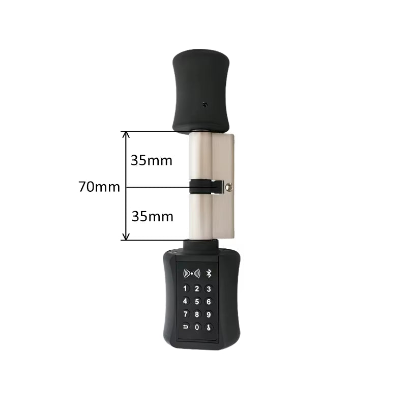 Ttlock Bluetooh Cylinder Smart Lock Remote Control Keyless Electronic Door Lock APP Wifi Digital Code RFID Card Lock