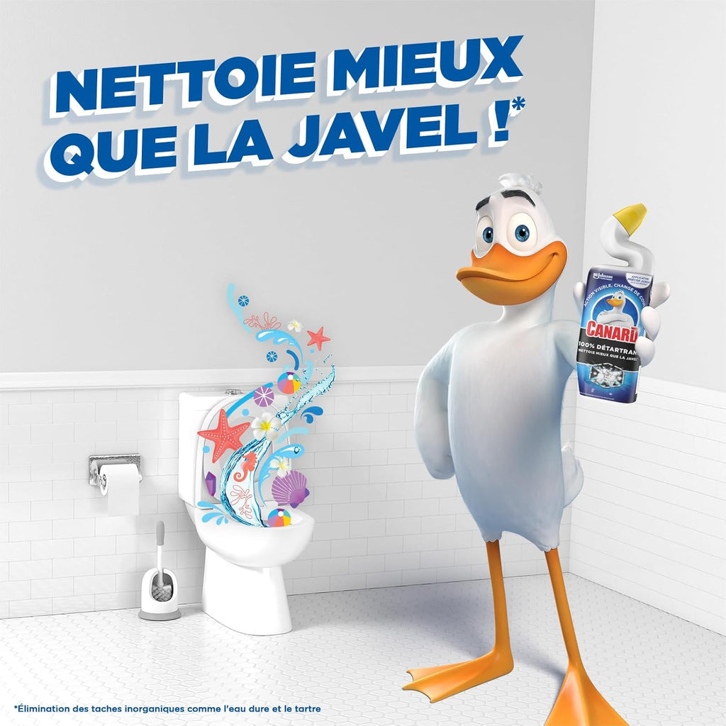 WC - Gel 100% Détartrant - Nettoie Mieux Que La Javel - Action Visible, Change De Couleur - 1 Gel