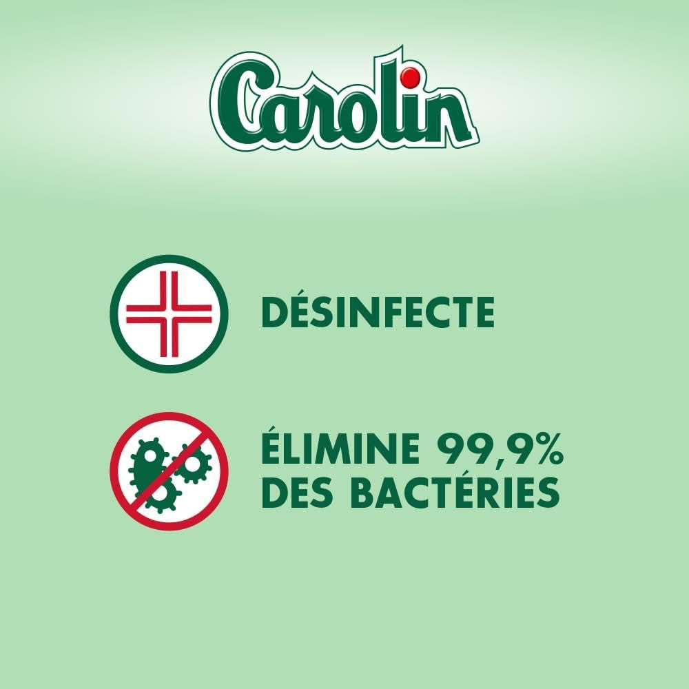 Carolin Nettoyant Multi-Surfaces Huiles Essentielles Anti-Bactérien Sans Javel Eucalyptus Et Arbre À Thé 1 L