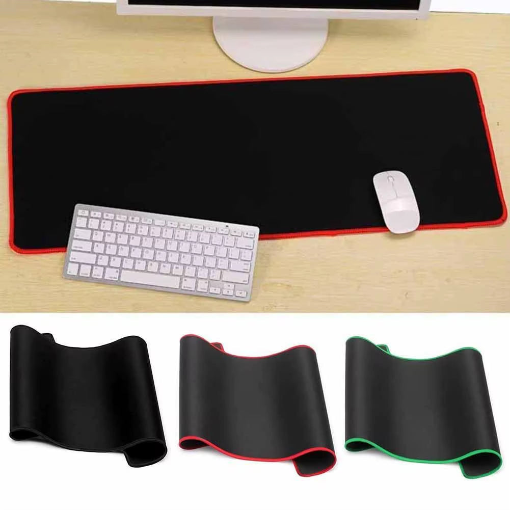 Computer Mouse Pad Gaming Mousepad Large Mouse Cushion XXL XL for PC Gamers Desk Mause Mat Black Big Size Durable Keyboard Pad