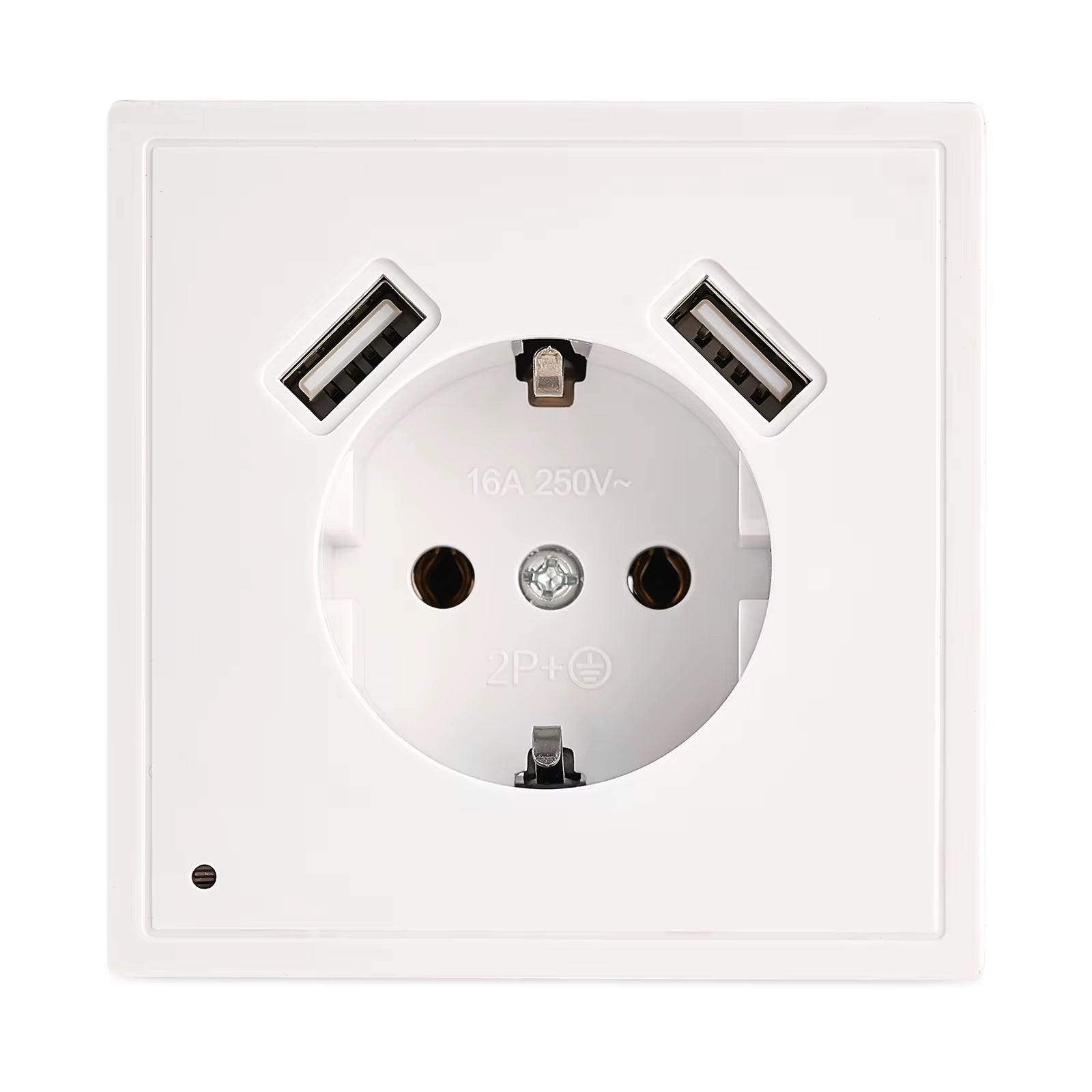 New USB Wall Socket with Sensor Night Light Double USB 5V2A EU Standard Phone Charger JA8